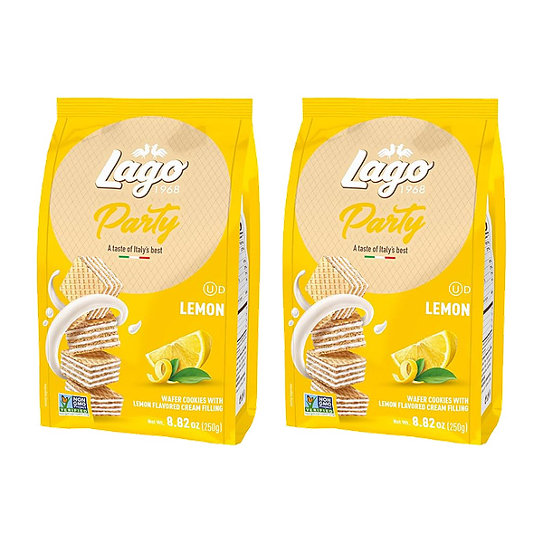 Gastone Lago Mini Party Wafers Lemon 125G