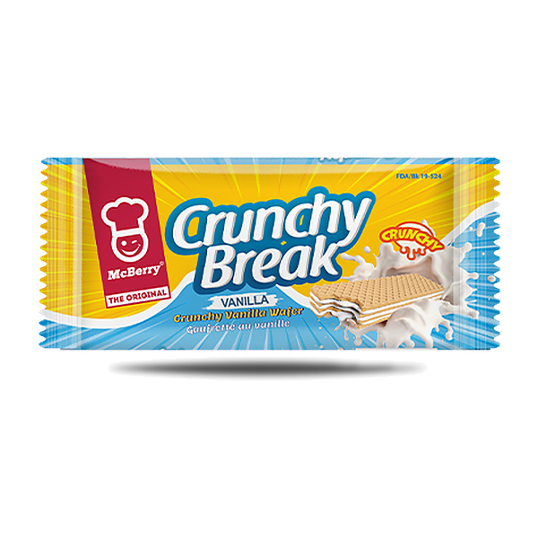 Mcberry Crunchy Break Vanilla Wafer 26G