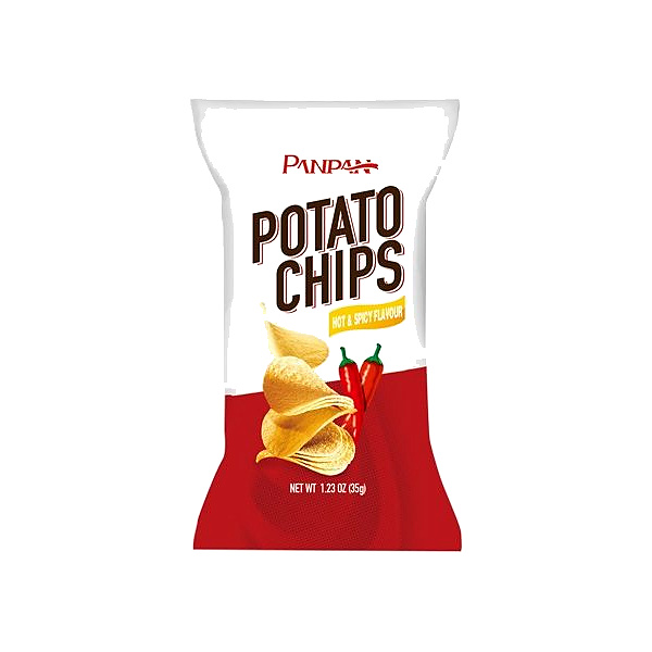 Panpan Potato Chips Hot And Spicy Flav. 35G