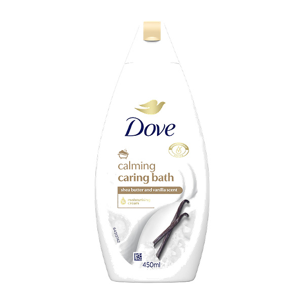 Dove Calming Caring Bath Shea Butter And Vanilla 720Ml