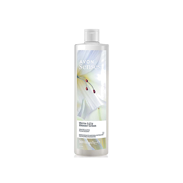 Avon Senses White Lily Shower Gel 500Ml