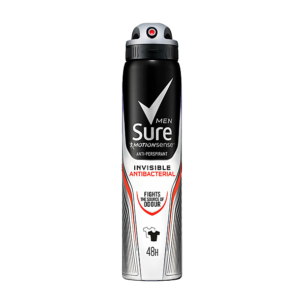 Sure Men Invisible Antibacterial 250Ml