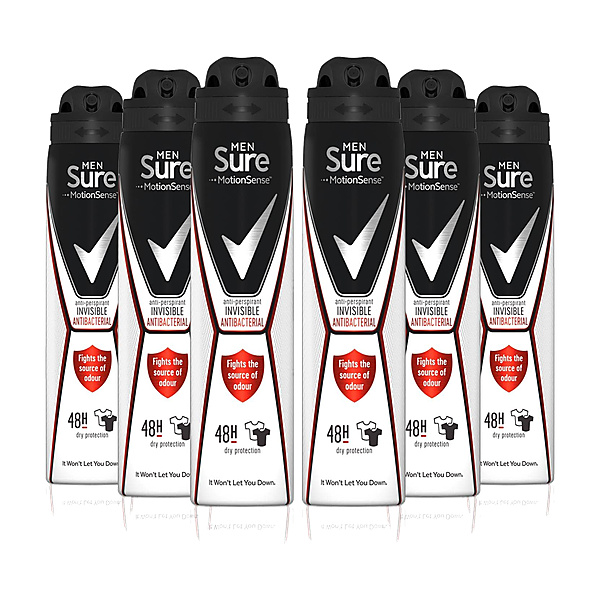 Sure Men Antibacterial Odour Protection 250Ml