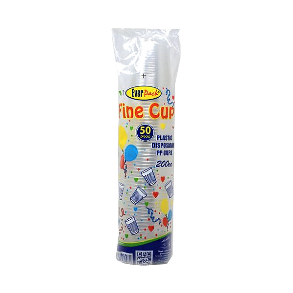 Everpack Disposable Cup 200Cc 50Pcs