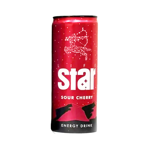 Life Star Sour Cherry Energy Drink 250Ml