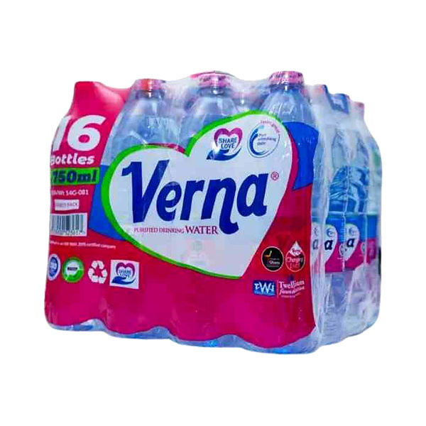 Pack Of Natural Mineral Water Verna 750Ml