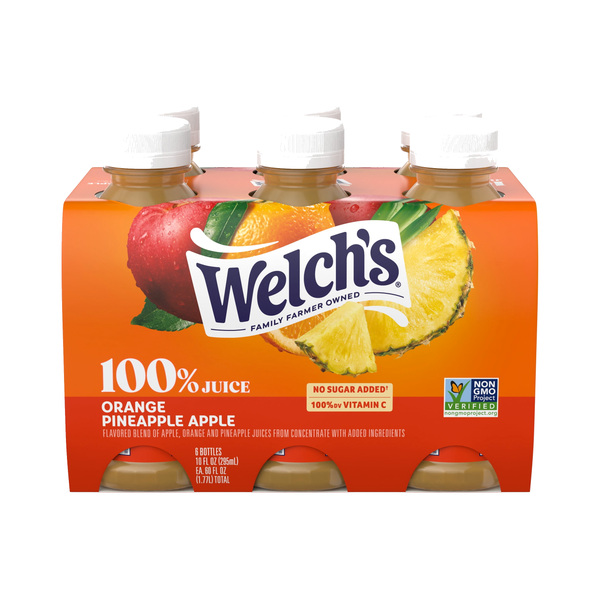 Welch'S 100% Orange Pineapple Apple Juice 295Ml