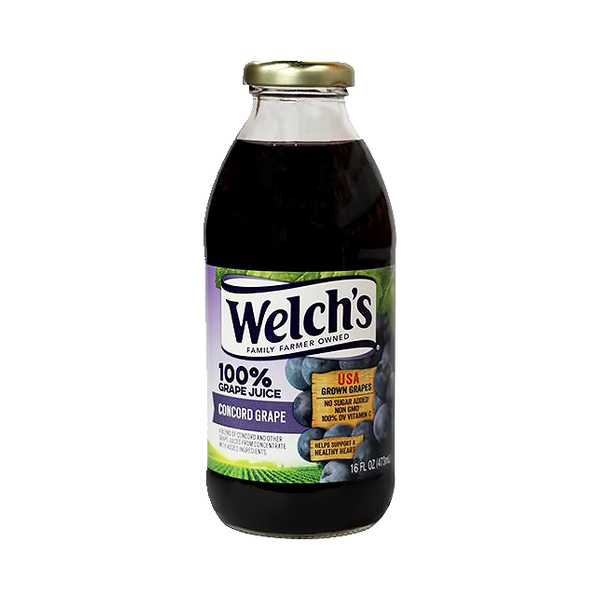 Welch'S Glass 100% Grape Juice 473Ml