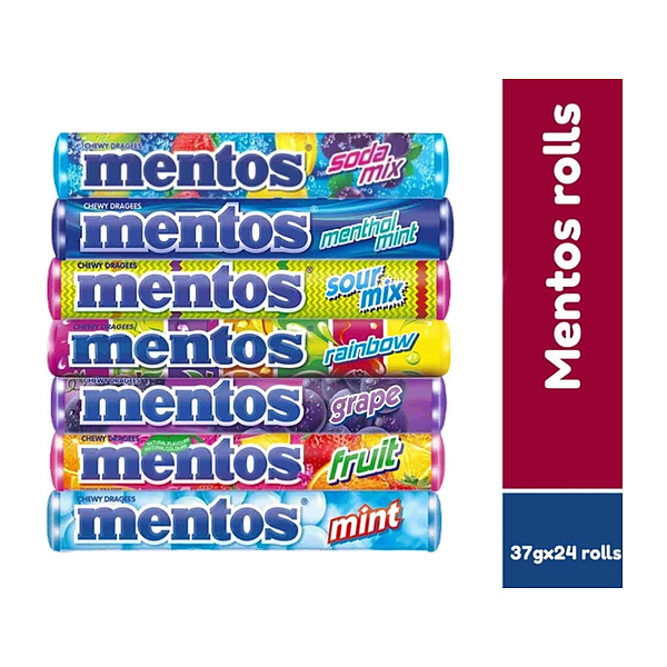 Mentos Chewy Dragees Mint (37.8G)