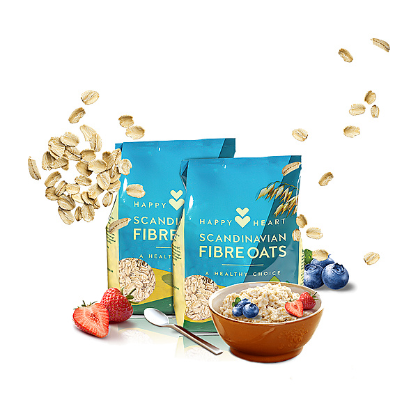 Happy Heart Scandinavian Fibre Oats 500G