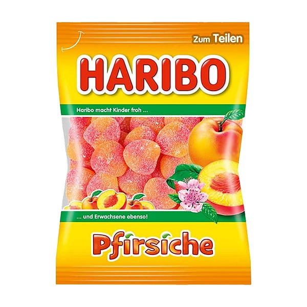 Haribo Peaches Fruit Flav. Jellies 100G