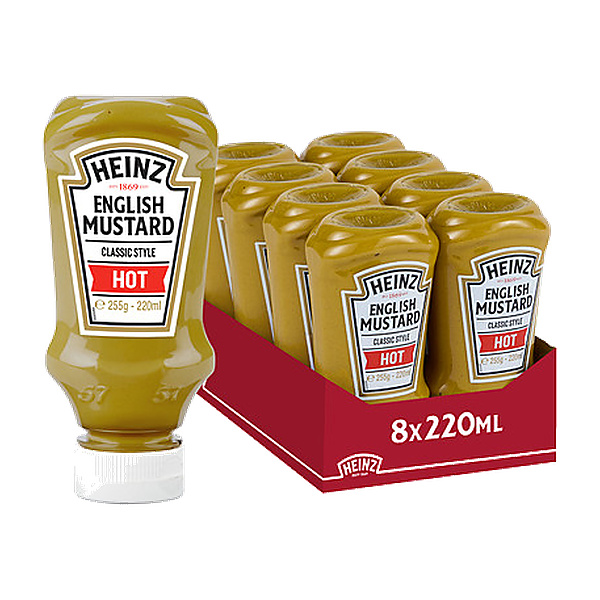 Heinz English Mustard Hot 255G