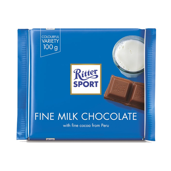 Ritter Sport Fine Milk Chocolate 100G