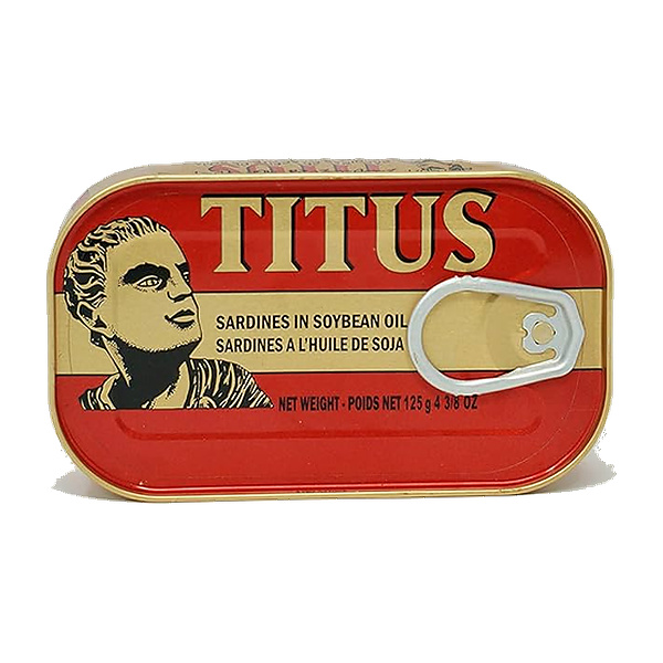 Titus Sardine In Vegetable Oil 125G