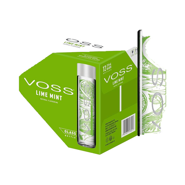 Voss Sparkling Water Lime Mint375Ml