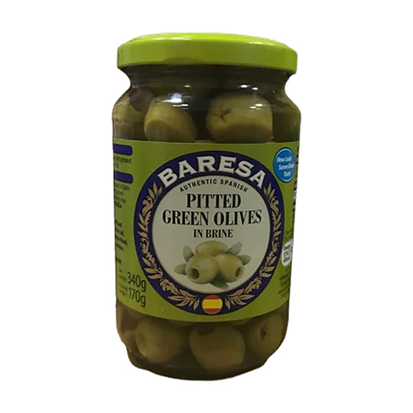 Baresa Pitted Green Olives 340G