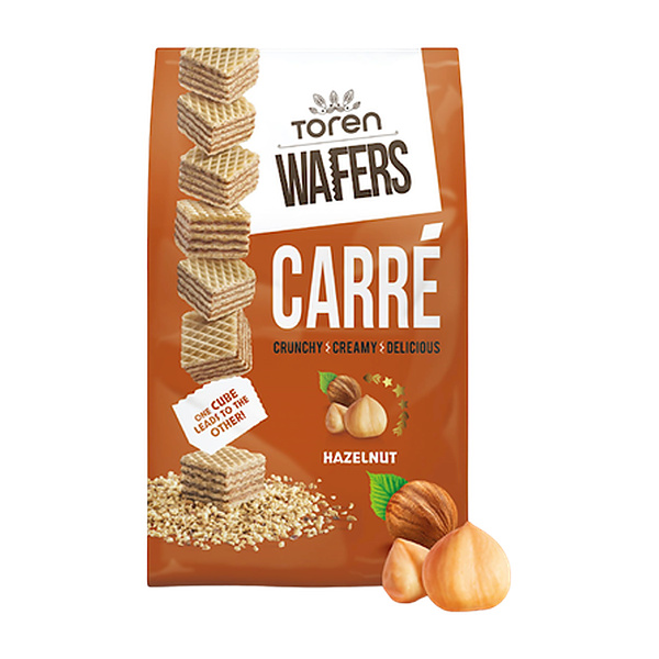 Toren Wafers Carre - Hazelnut 125G