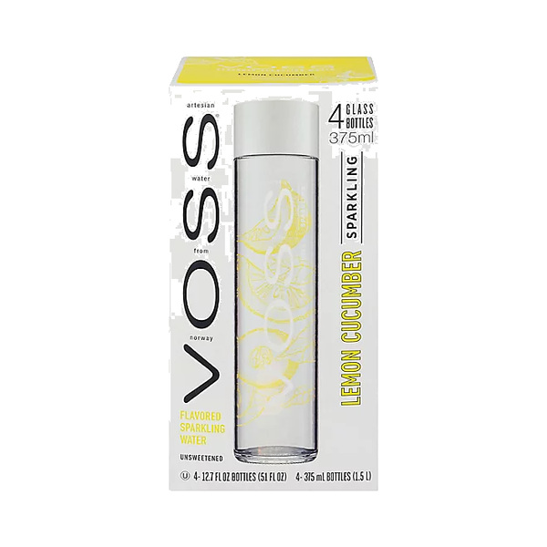 Voss Lemon Cucumber Sparkling Water 375Ml
