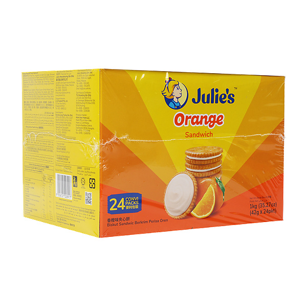 Julies Orange Sandwich Biscuit 100G