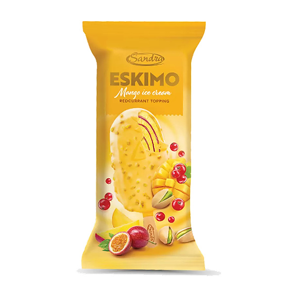 Sandra Eskimo Mango&Redcurrant Topping