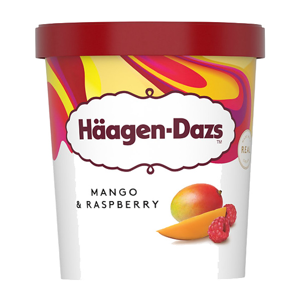 Haagen Dazs Mango & Raspberry 460Ml