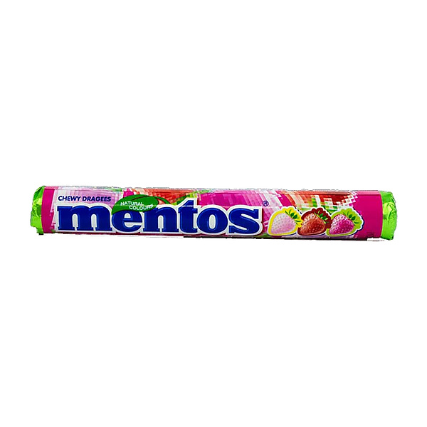 Mentos Strawberry Chewy Dragees 37.5G
