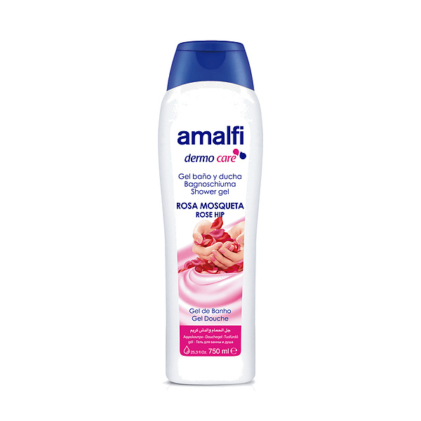 Amalfi Dermo Care Rose Hip Shower Gel 750Ml