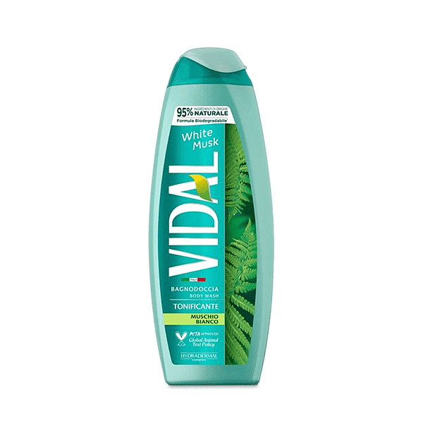 Vidal White Musk Tonifying Body Wash 750Ml
