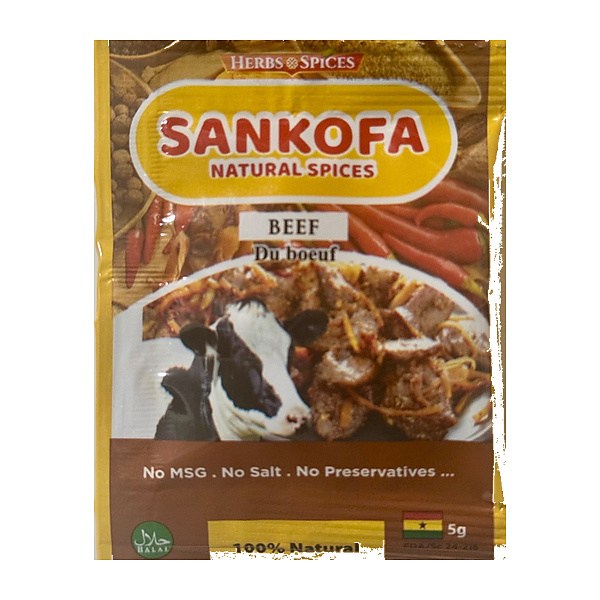 Sankofa Natural Spice Beef 5G