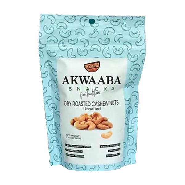 Akwaaba Snacks Roasted Unsalted 220G