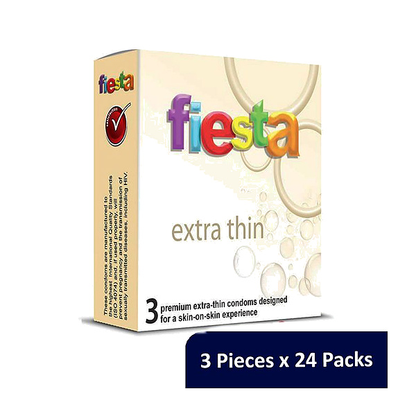 Fiesta Extra Thin 3 Premium Condoms
