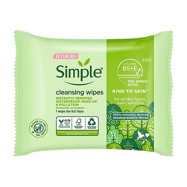 Simple Facial Wipes 25P