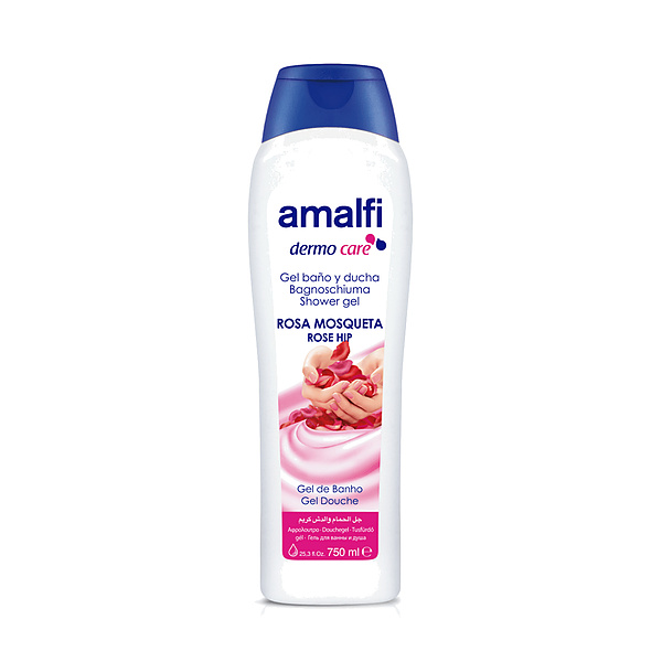 Amalfi Rosa Dermo Care Shower Gel 750Ml