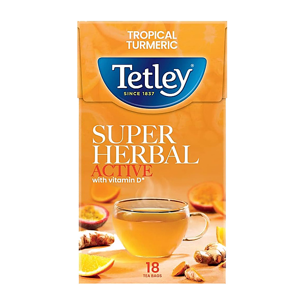 Tetley Tropical Turmeric Super Herbal 40G